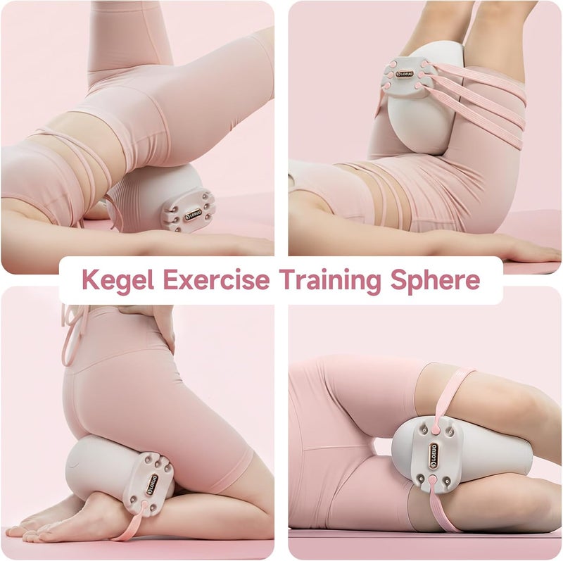 LOEUO at Home Pilates Kit for Women, Pilates Equipment for Home Workouts, Adjustable Resistance Pilates Ball and Ring Set for Exercise - Image 5